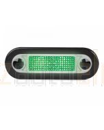 Hella Wide Rim LED Courtesy Lamp - Green (95951095)