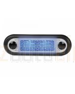 Hella Narrow Rim LED Courtesy Lamp - Blue (95951025)