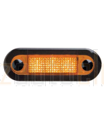 Hella Wide Rim LED Courtesy Lamp - Amber, 12V DC (95951051)