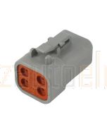 Deutsch DTP06-4S-C015 DTP Series 4 Socket Plug