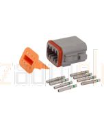 Deutsch DT Series 8 Way Plug Connector Kit with Green Band Contacts