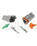 Deutsch DT Series 3 Way Connector Kit with F Crimp Contacts