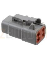 DTM06-4S/B CONNECTOR (CARTON QTY 1600)