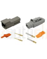 Deutsch DTM2-E007 Heatshrink Adaptor Connector Kit with Gold Terminals