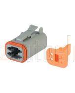 Hella Mining 9.HM4944 4-Way Male DT Connector (Incl. Wedge) - Pack of 10