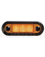 Hella Wide Rim LED Courtesy Lamp - Amber, 24V DC (95951053)