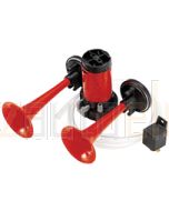 Hella Air Horn Kit - Dual Trumpet, 12V DC (6014)