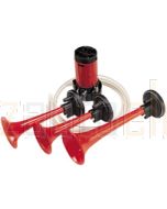 Hella Air Horn Kit - Triple Trumpet, 12V DC (6007) 