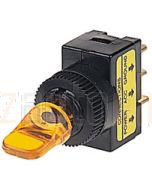 Hella Off-On Toggle Switch - Amber Illuminated, 12V (4424)