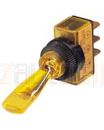 Hella Off-On Toggle Switch - Amber Illuminated, 12V (4435)