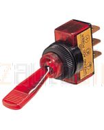 Hella Off-On Toggle Switch - Red Illuminated, 12V (4433)