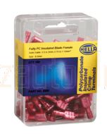 Hella PC Fully Insulated Female Blade Terminals - Red (Pack of 100) (8506)