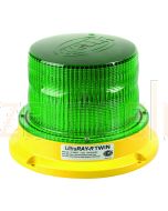 Hella Mining HM500BMAG UltraRAY-R Twin  LED Warning Beacon - Green Direct Mount 