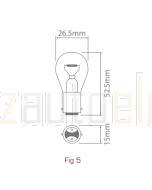 Ionnic 1061/10 Globe Halogen 24V 21W BA15D