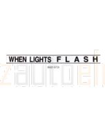 Ionnic 882-913 Bus Warning Light Kit Decal - "WHEN LIGHTS FLASH" - NSW