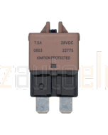 Ionnic CB227-7.5/10 227 Series Circuit Breaker ATC Blade - 7.5A, Pack of 10 (Brown)