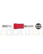 IONNIC QKC10 Red Vinyl Insulated Pin Terminals (Pack of 100)