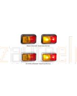 LED Autolamps 58ARM Red Amber Side Marker Lamp (Blister Single)