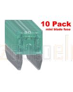 Ionnic MF30/10 ATM Mini Blade Fuse 30A - Green (Pk of 10)