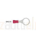 Quikcrimp 10.5mm Ring Pre-Insulated Terminal Red pack of 100