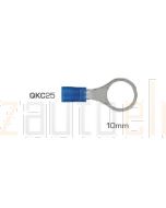 IONNIC QKC25 10.5mm Blue Vinyl Insulated Ring Terminal (Pack of 100)