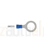 Quikcrimp 13mm Ring Pre-Insulated Terminal Blue Pack of 100