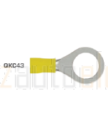 Quikcrimp QKC43 12mm Yellow Heatshrink Ring Terminal