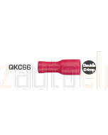 Quikcrimp QKC66 Red Female Vinyl 4.8mm Blade Terminals - Full Insulated 