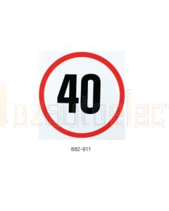 Ionnic 882-911 Bus Warning Light Kit Decal - "40km/h" - NSW