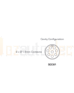 Schlemmer SG081 Bulkhead Connector Kit - 8 Circuit, 12mm Conduit