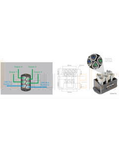 IONNIC CONNKIT-6JUNCTION J1939 Bus Splitter Kit - 4 Branch