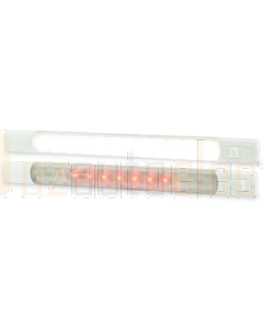 Hella 2JA958121001 LED Interior/Exterior Strip Lamp with Switch Surface Mount-12V (White/Red)