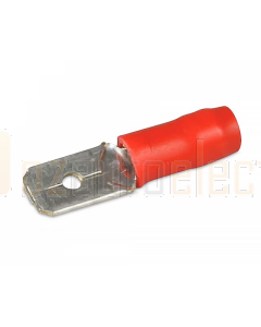 Hella 8213 Male Blade Terminals - Red (Pack of 15)