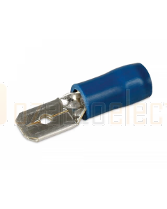 Hella Male Blade Terminals - Blue (Pack of 100) (8514)