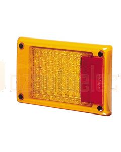 Hella Jumbo LED Rear Direction Indicator Module - Inbuilt Retro Reflector (2138)