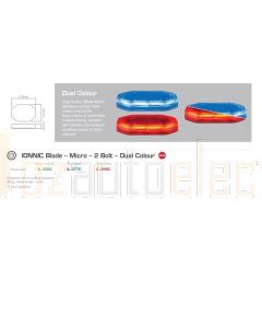 IONNIC IL-077C MICRO BAR RED/BLU 10-30V BOLT DOWN