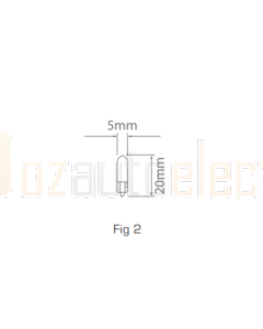 Ionnic 2721/10 Globe Halogen WEDGE 12V 1.2W W2x4.6d