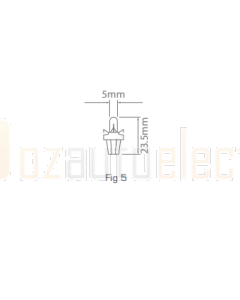 Ionnic 2741MF/10 Globe Halogen 24V 1.2W BAX8.5d (Grey)