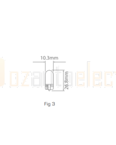 Ionnic 2821/10 Globe Halogen Wedge 12V 3W W2.1x9.5d