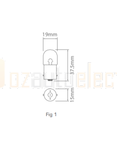 Ionnic 5007/10 Globe Halogen 12V 5W BA15s