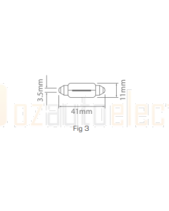 Ionnic 6411/10 Globe Halogen Festoon 12V 10W SV8.5 (41m)