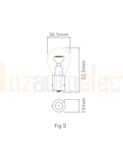 Ionnic 9507/10 Globe Halogen Truckstar Pro 24V 21W BAU1