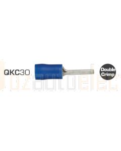 IONNIC QKC30 Blue Pin Crimp Terminals (Pack of 100)