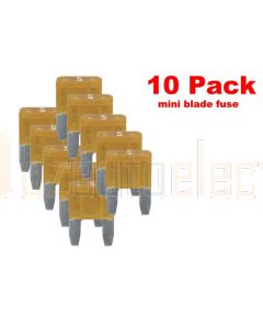 Ionnic MF5/10 ATM Mini Blade Fuse 5A - Orange (Pack of 10)