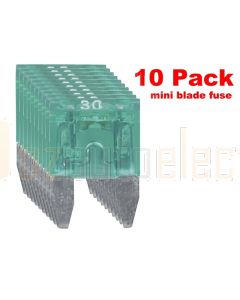 Ionnic MF30/10 ATM Mini Blade Fuse 30A - Green (Pk of 10)